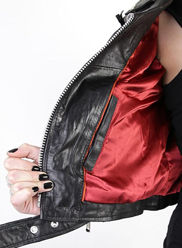 Roll Leather Jacket Girls - Bild 3