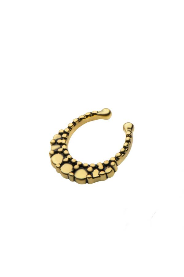 Antique Gold Bead Fake Septum - Bild 3