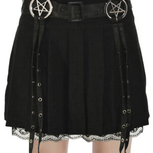 Enchantress pentagram skirt-black