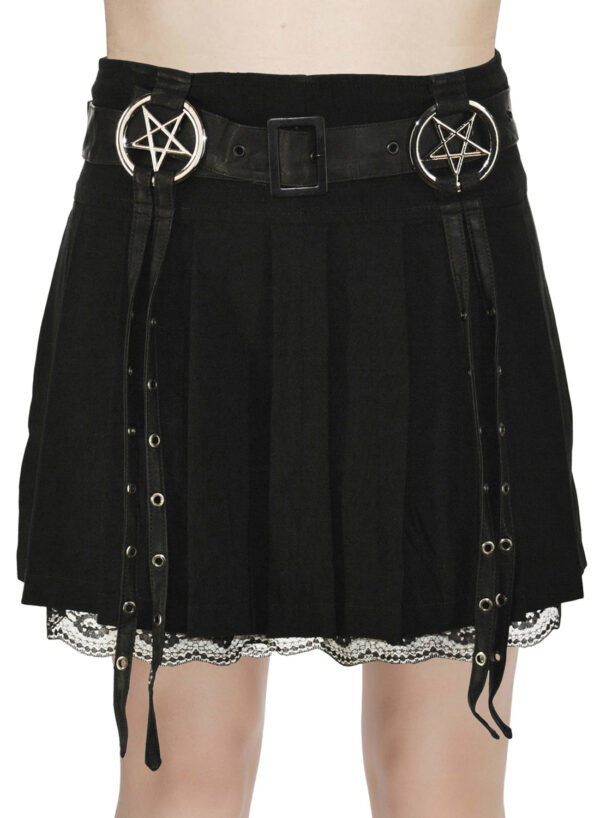 Enchantress pentagram skirt-black