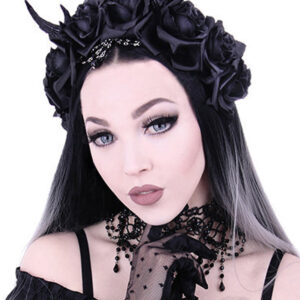 Deer Antelers Roses Headband