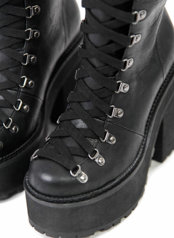 Killstar Bloodletting Knee High Boots Black