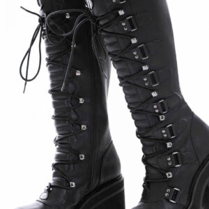 Killstar Selene Knee High Boots Black