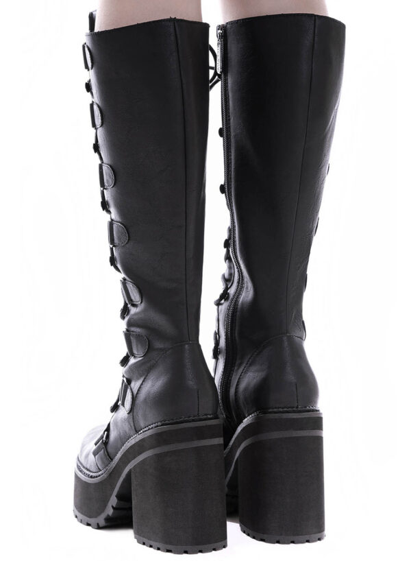 Killstar Selene Knee High Boots Black