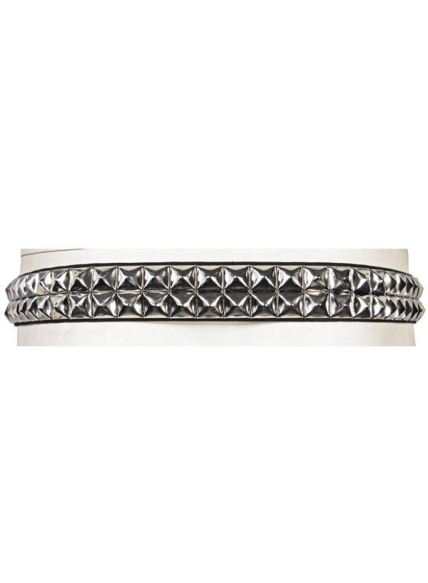 2 row pyramid Belt Silver - Bild 3
