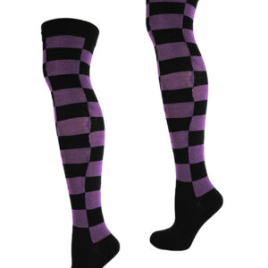 Ok checkered Socks Black/Purple