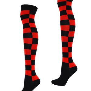 OK checkered Socks Black/Red