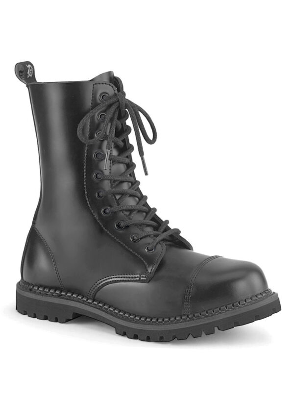 Demonia Riot-10 Black Leather