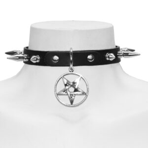 Felon Spike Leather Choker