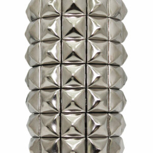 7 Row pyramid Leather Wristband