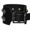 2 Row Con studs Leather Wristband