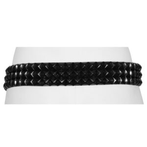 3 row pyramid Belt Black