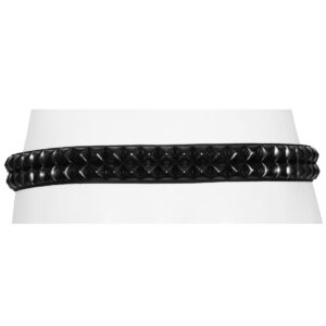 2 row pyramid Belt Black