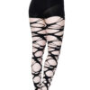 Carved Up Slashed Tights