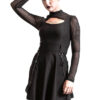 Crash Skater Dress Black