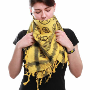 Keffiyeh Yellow Pentagrams