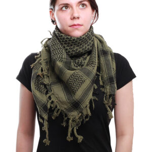 Keffiyeh Olive and Black