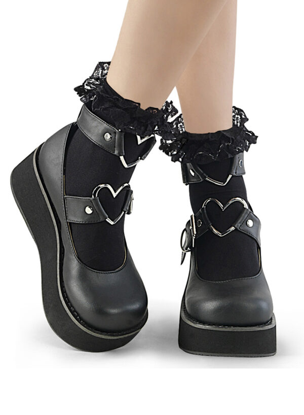 Black Ruffle Socks