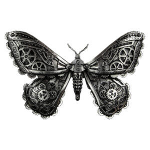 Mechanical Moth Hairclip