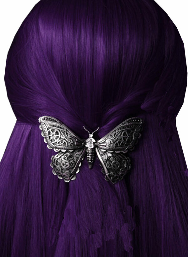 Mechanical Moth Hairclip