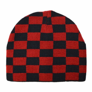 Checkers Black/Red Bennie