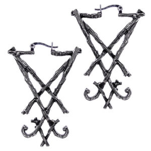 Lucifer Sigil Hoop Earrings