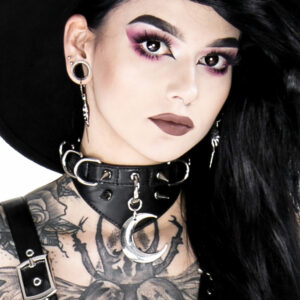 Moon ring Vegan Choker