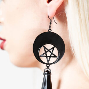 Killstar Crescent Charm Earrings