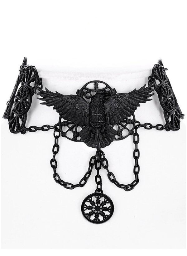 Restyle Black Raven Choker