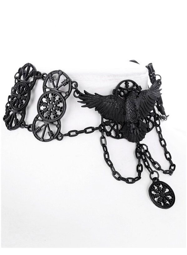 Restyle Black Raven Choker