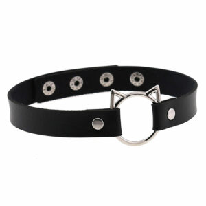 Cat Vegan Choker Black