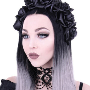 Maleficent Horns & Roses Headband