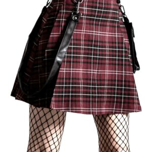 Gunner Pleated Skirt Red