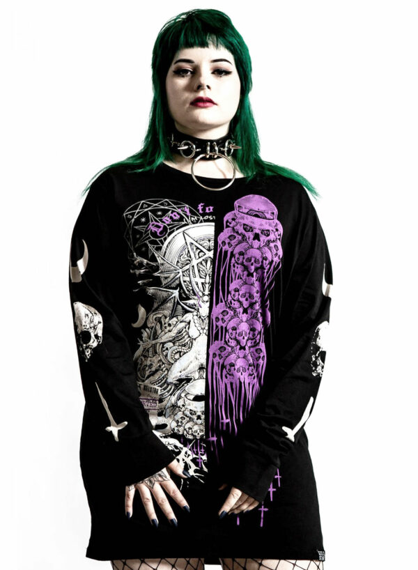 Cursed Split Long Sleeve Top