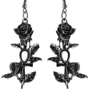 Ankh Rose Earrings