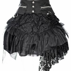 Cat Skirt Black