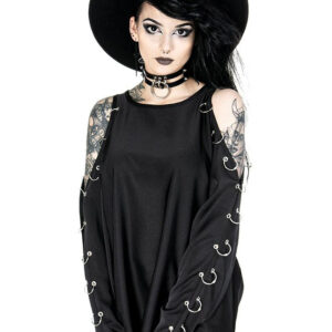 Cold Shoulder Pierced Blouse