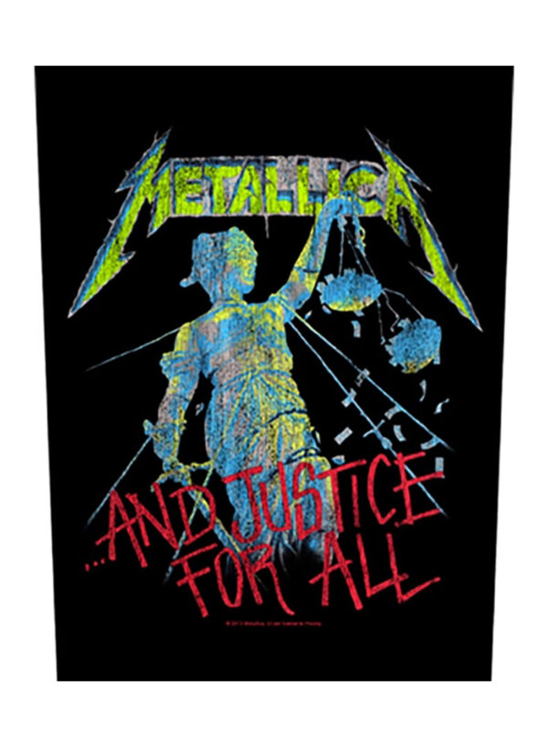 Metallica Justice for All Back Patch