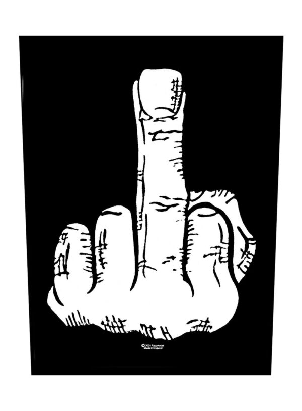 Fuck Finger Back Patch