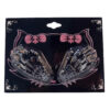 Skeleton Hands Hairklip Black
