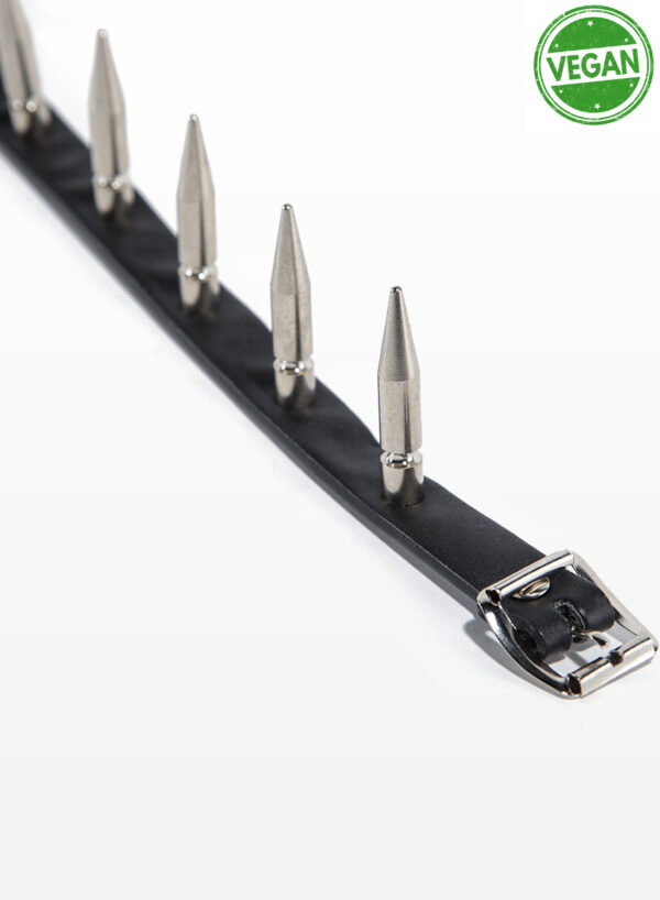 1 Row Extra Long Spike Vegan Choker