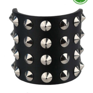 4 Row Con Vegan Leather Wristband
