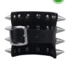 4 Row Con Spike Vegan Leather Wristband