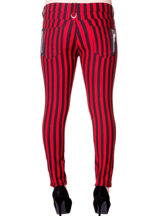 Black Red Sriped Trousers