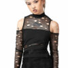 Burn out Fishnet Top