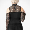 Burn out Fishnet Top