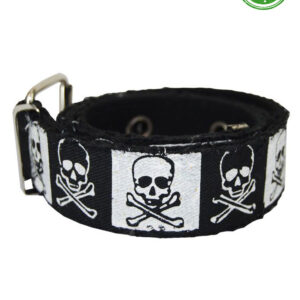 Black White Skull Canves Belt