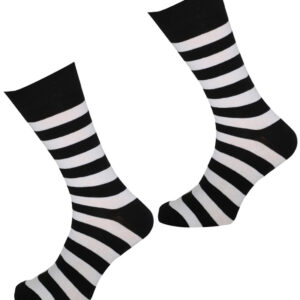 Men Black & White Socks
