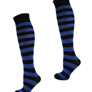 KH Socks Black Blue Stripes