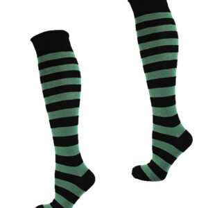 KH Socks Black Green Stripes